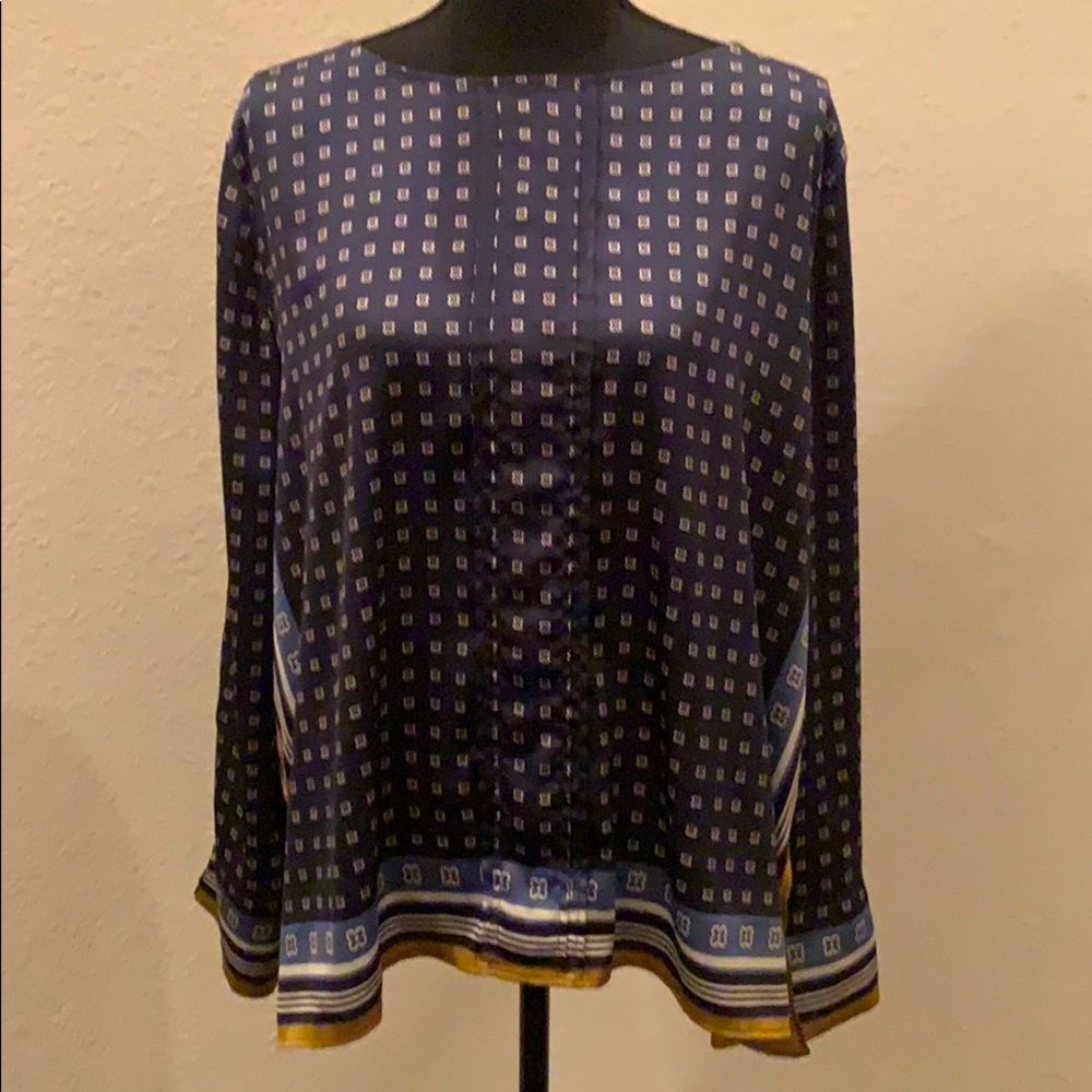 ANN TAYLOR Handkerchief Blouse with French Cuffs